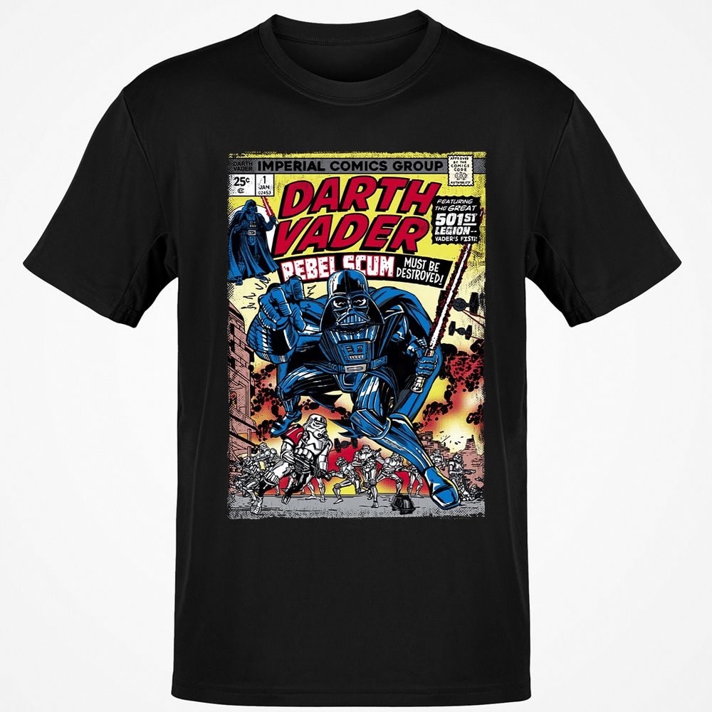 Classic Unisex T-Shirt - H8WLJU74 - Black - 1