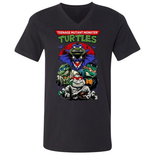 Unisex V-Neck T-Shirt - R6G7N8AT - Black - 1