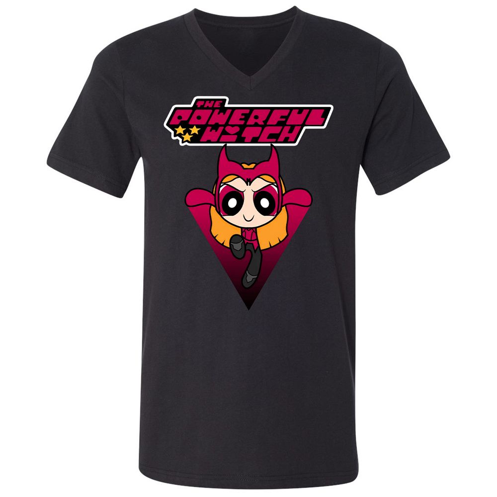 Unisex V-Neck T-Shirt - GK78BMCW - Black - 1