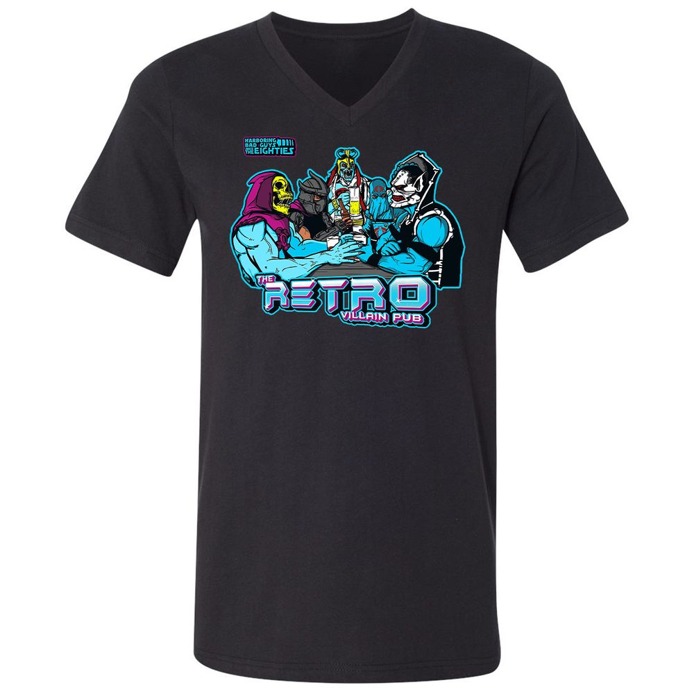 Unisex V-Neck T-Shirt - CFFPF4RH - Black - 1