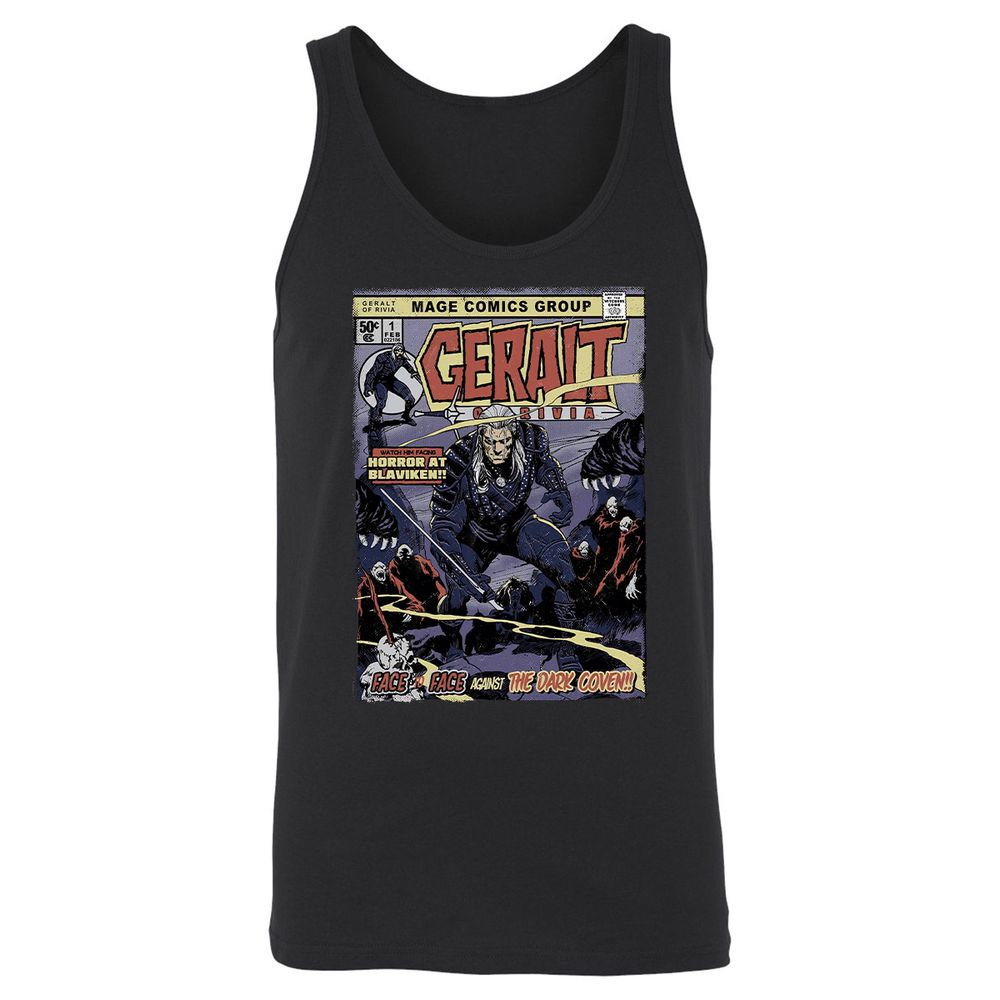 Unisex Jersey Tank - UD9VZRKG - Black - 1