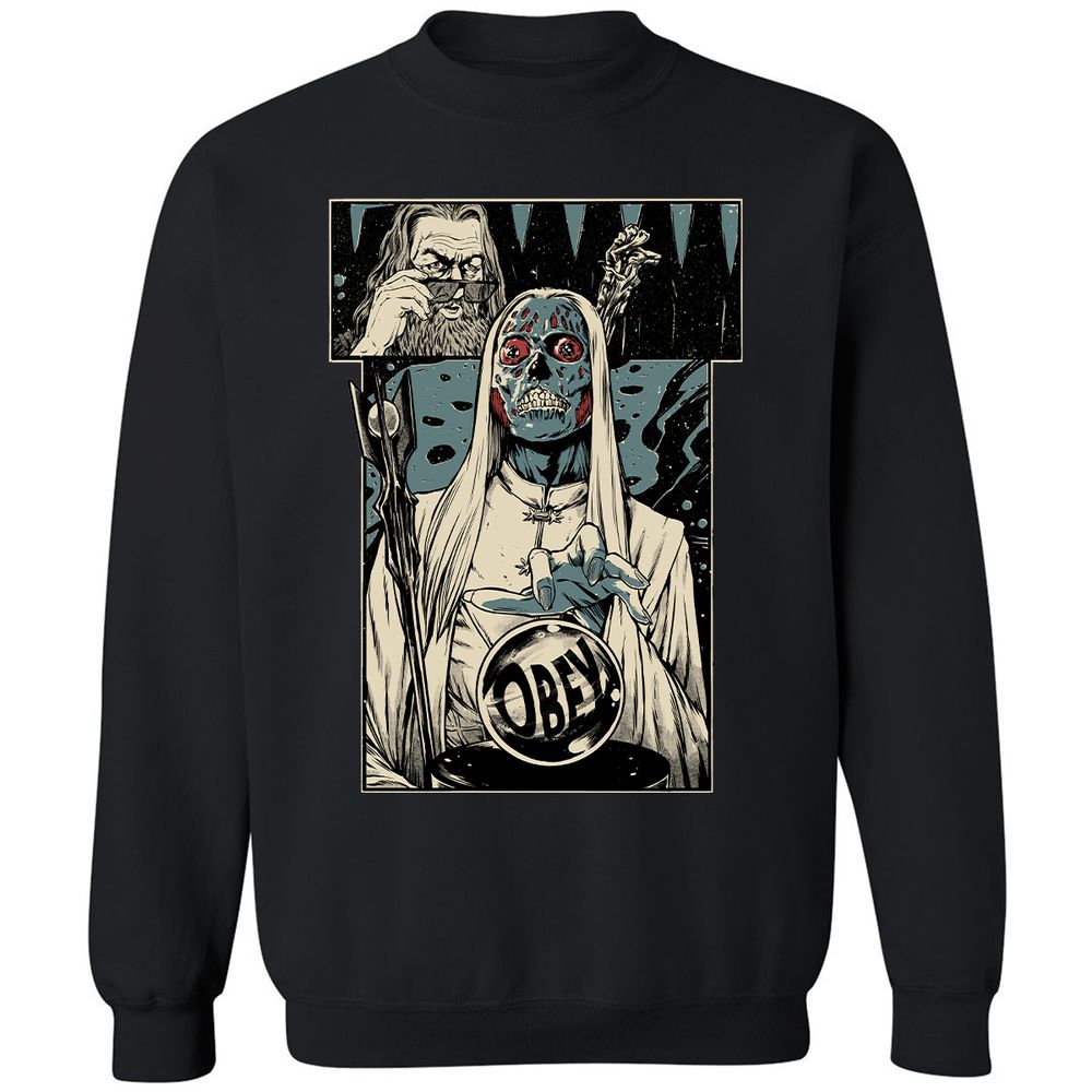 Classic Unisex Sweatshirt - HUZTR825 - Black - 1