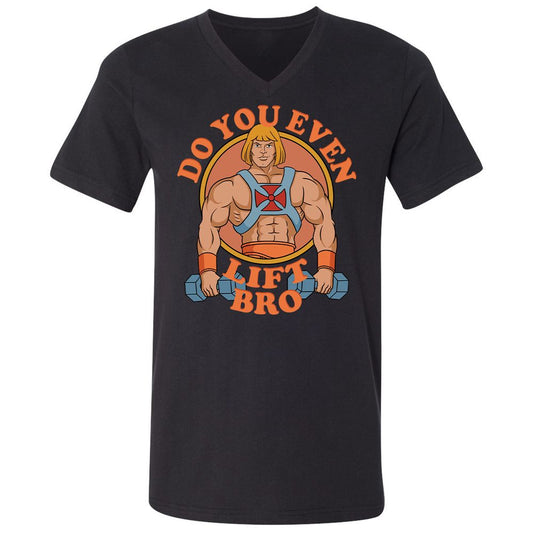 Unisex V-Neck T-Shirt - 7D3ZNB81 - Black - 1