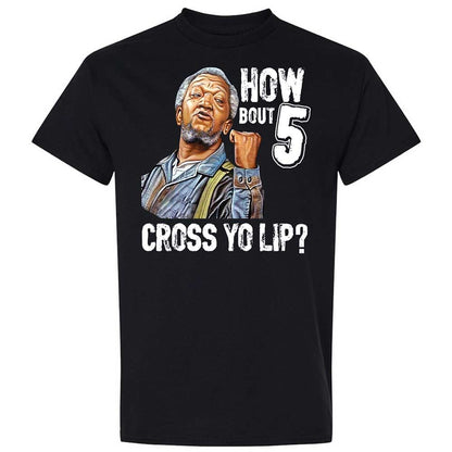 How bout 5 cross yo lip - Black - 1