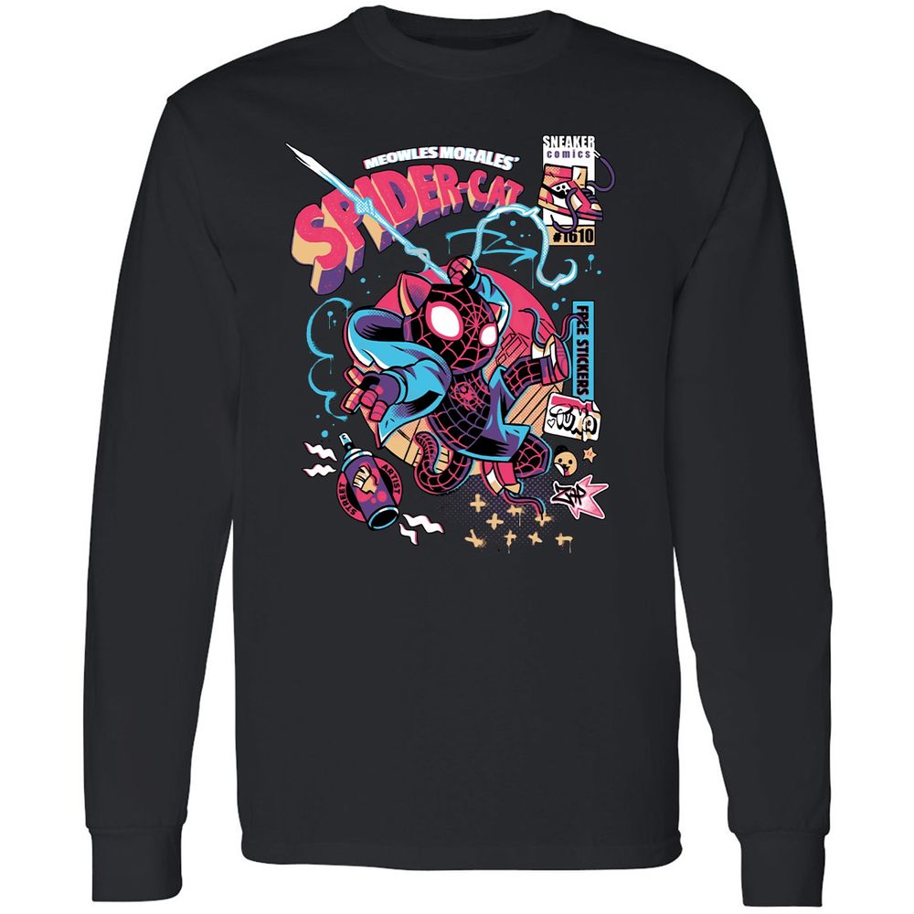 Long Sleeve T-Shirt - MVNJP713 - Black - 1