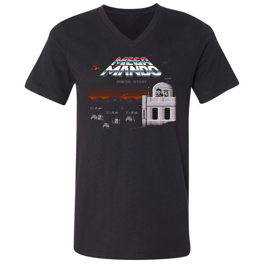 Unisex V-Neck T-Shirt - JPZV85MJ - Black - 1