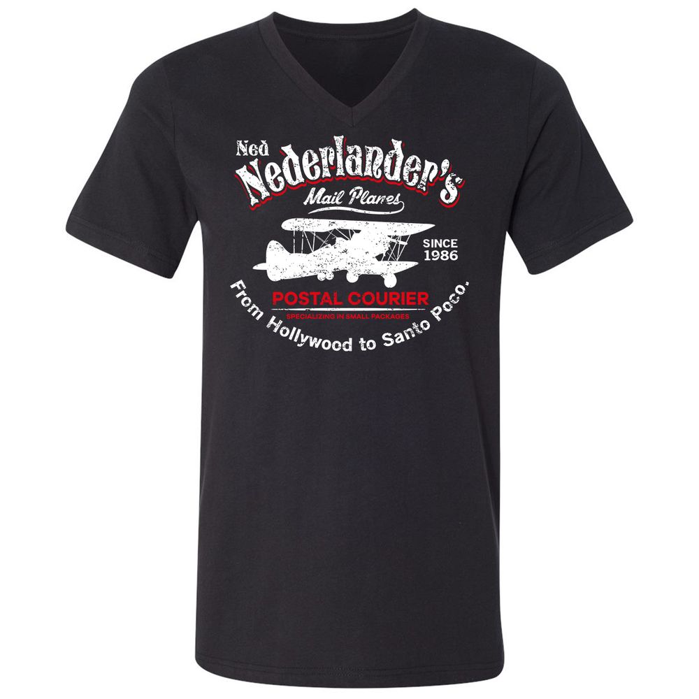 Unisex V-Neck T-Shirt - KGC3GPL1 - Black - 1