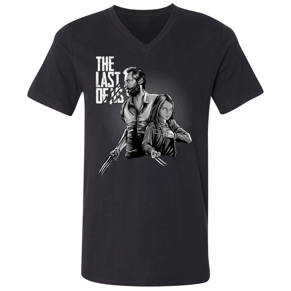 Unisex V-Neck T-Shirt - FH7VX7VY - Black - 1