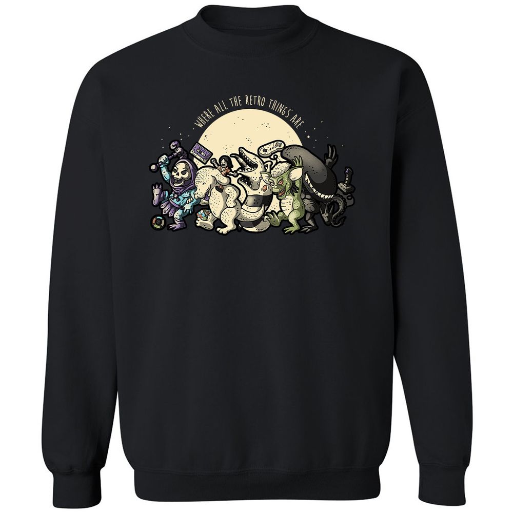 Classic Unisex Sweatshirt - 2VCL9592 - Black - 1