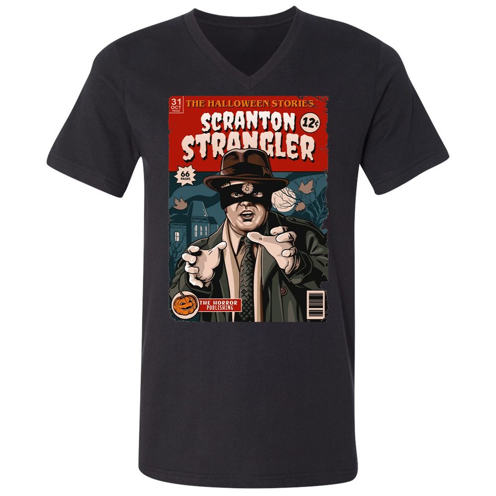 Unisex V-Neck T-Shirt - JZ21DRKZ - Black - 1