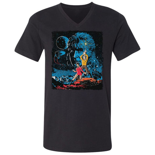 Unisex V-Neck T-Shirt - 2AAR4CUM - Black - 1