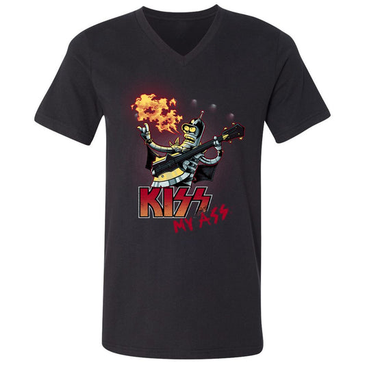 Unisex V-Neck T-Shirt - 385QWLQB - Black - 1