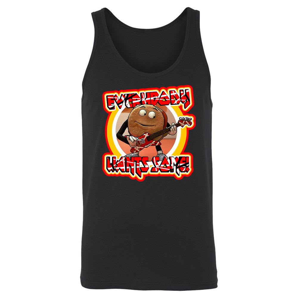 Unisex Jersey Tank - R6UYMU96 - Black - 1