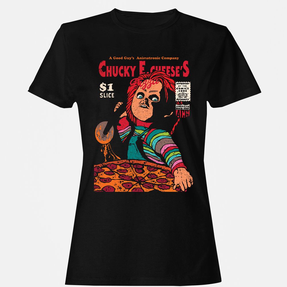 Women's T-Shirt - 86U3BMKD - Black - 1