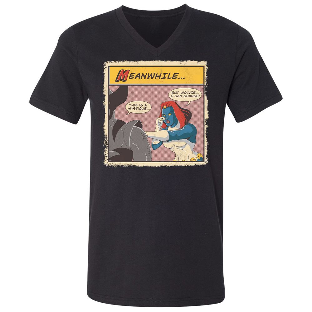 Unisex V-Neck T-Shirt - G4EKGYDR - Black - 1