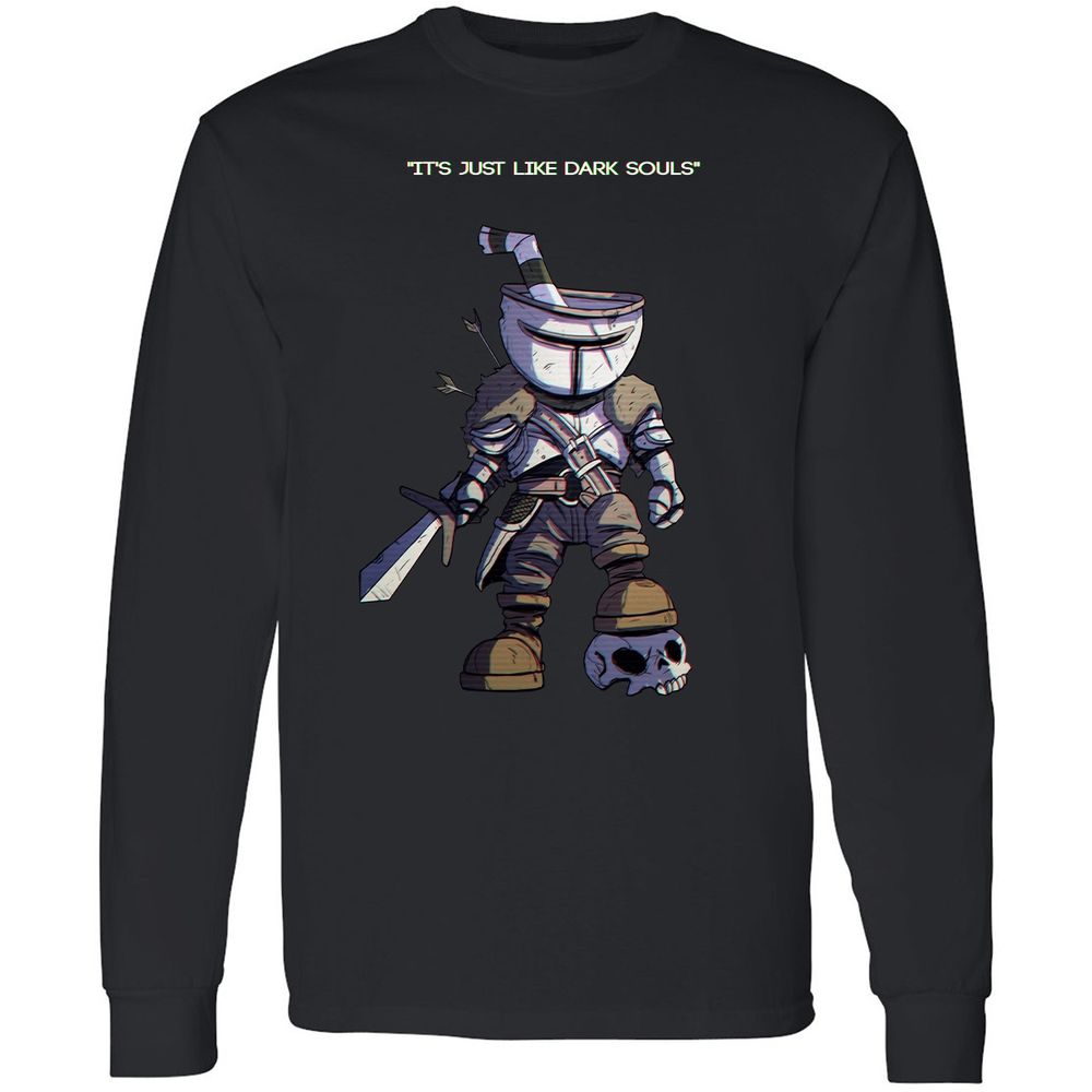 Long Sleeve T-Shirt - QSDZJ2TB - Black - 1