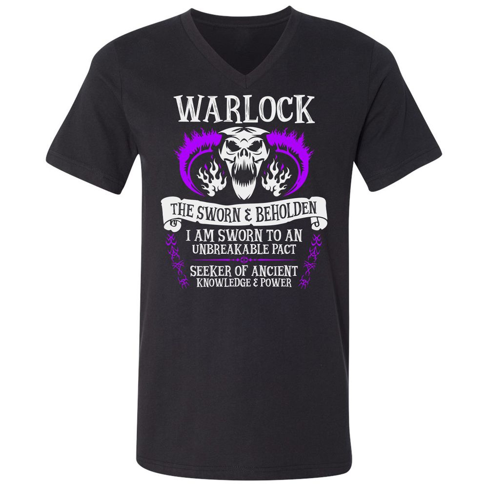 Unisex V-Neck T-Shirt - SXWRUK5D - Black - 1