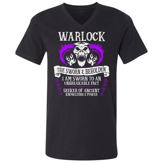 Unisex V-Neck T-Shirt - SXWRUK5D - Black - 1