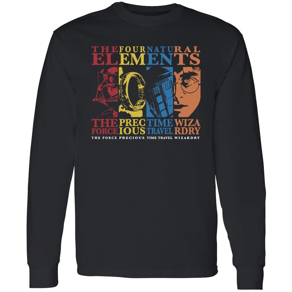 Long Sleeve T-Shirt - AQM21Y8D - Black - 1