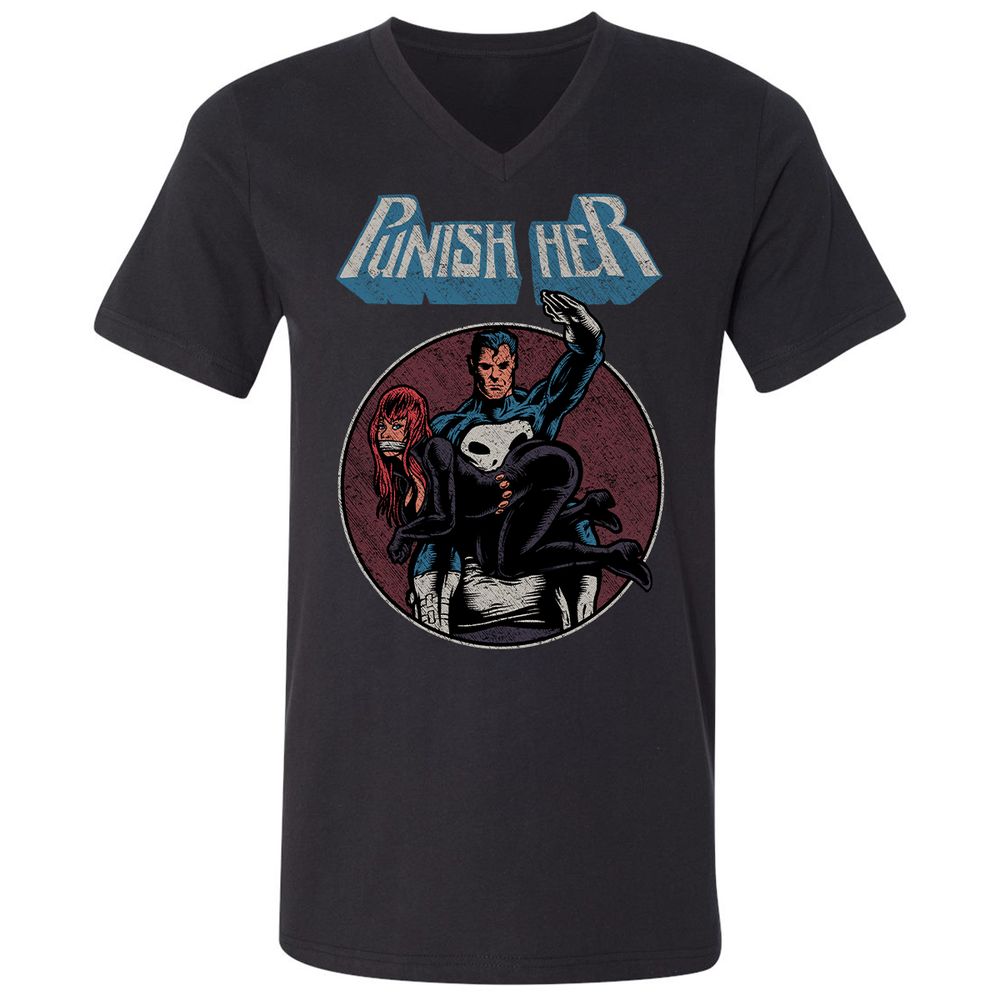 Unisex V-Neck T-Shirt - VGLEKTQB - Black - 1