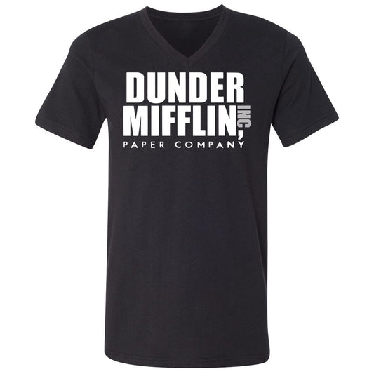 Unisex V-Neck T-Shirt - 69Q1TDTU - Black - 1