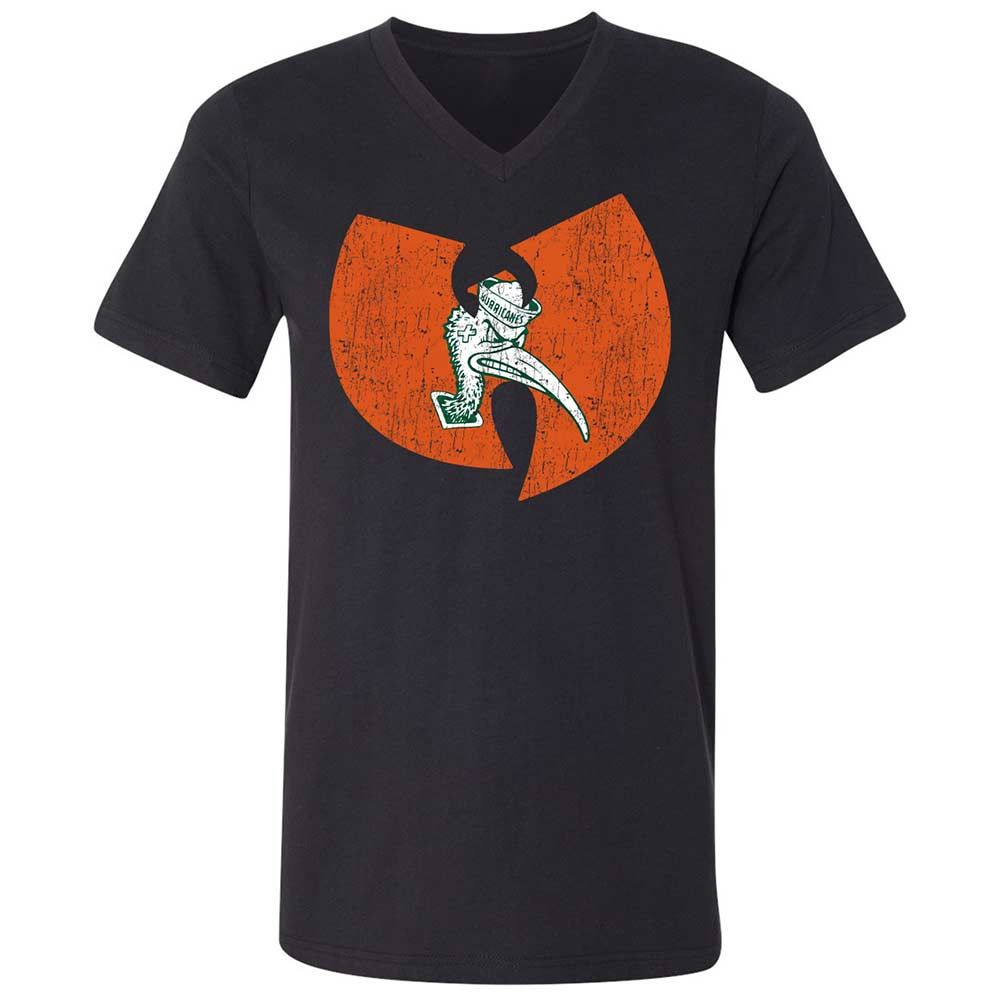 Unisex V-Neck T-Shirt - 664ZFFS9 - Black - 1