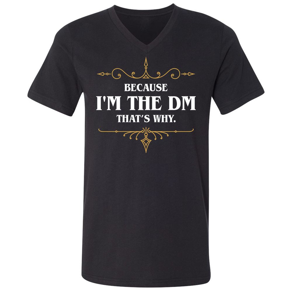 Unisex V-Neck T-Shirt - YGK62R1Y - Black - 1