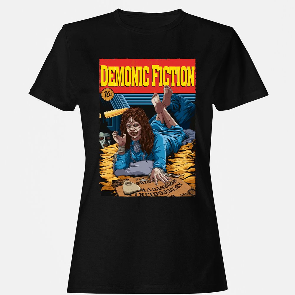 Women's T-Shirt - Q9YYLHJE - Black - 1