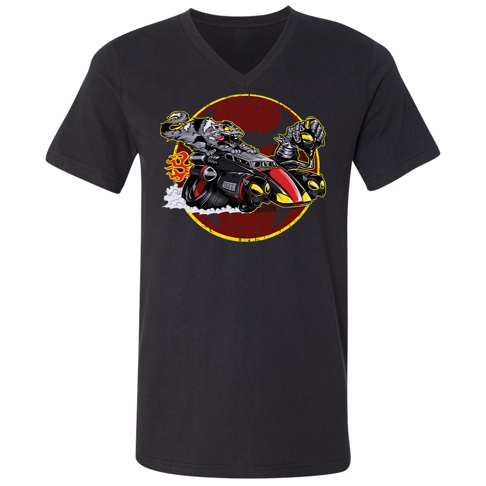 Unisex V-Neck T-Shirt - ZKXBAV21 - Black - 1