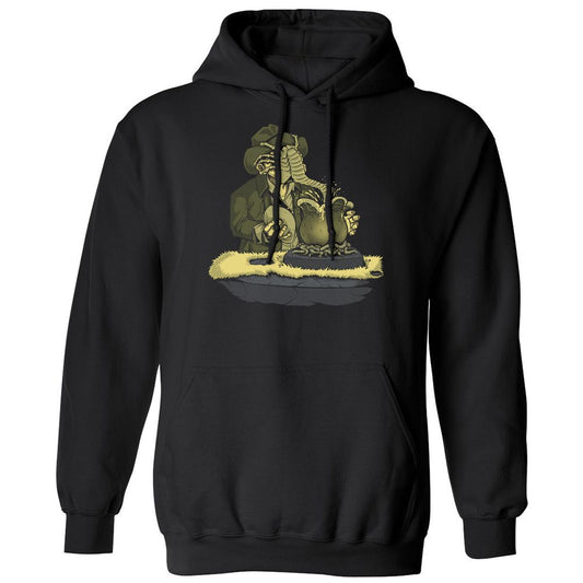 Classic Unisex Hoodie - HKJ1VJTM - Black - 1
