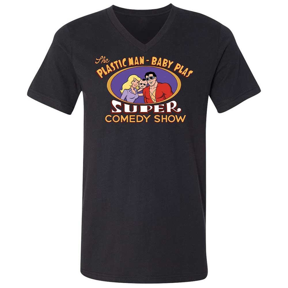 Unisex V-Neck T-Shirt - RZEMQHBU - Black - 1