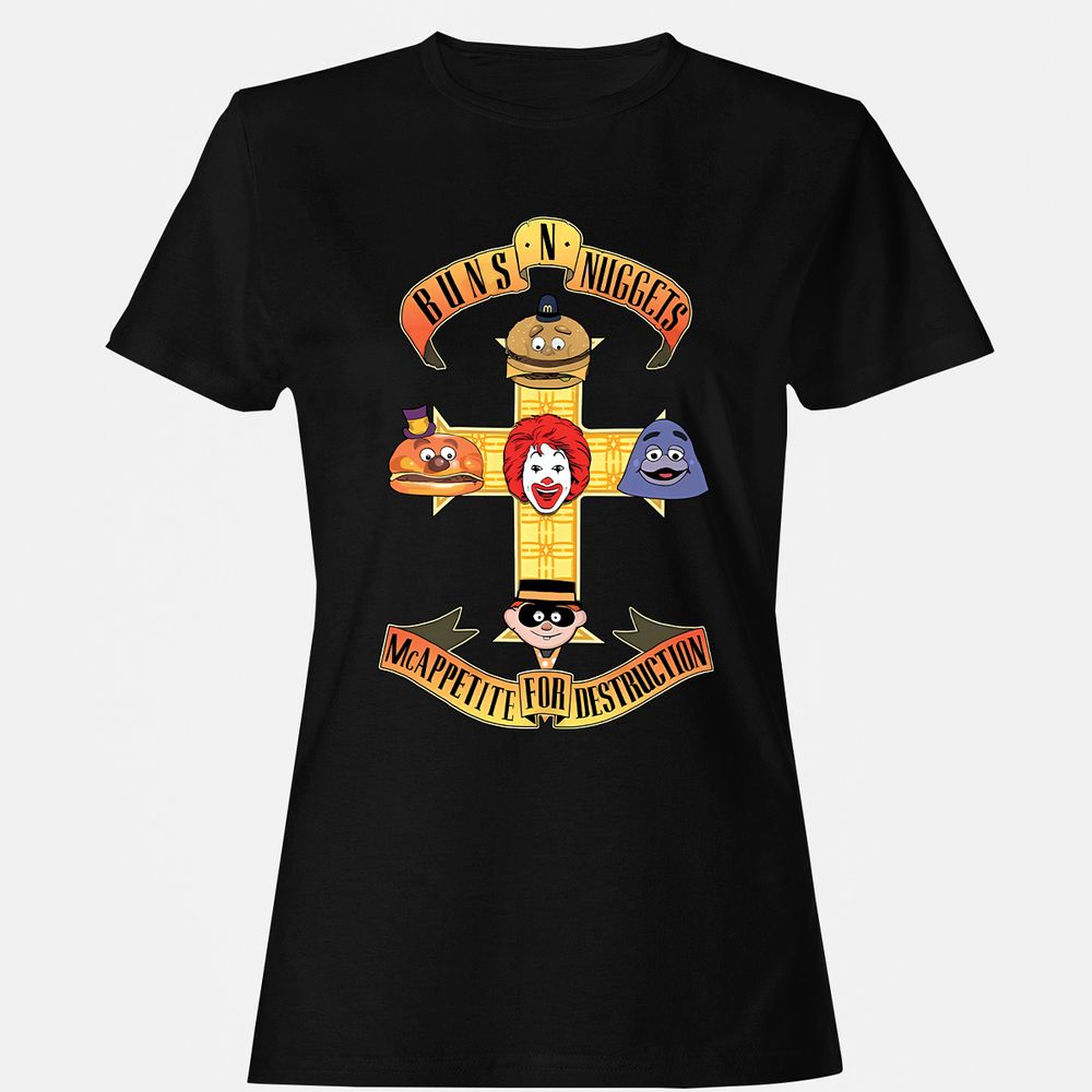 Women's T-Shirt - NHEDZLFH - Black - 1