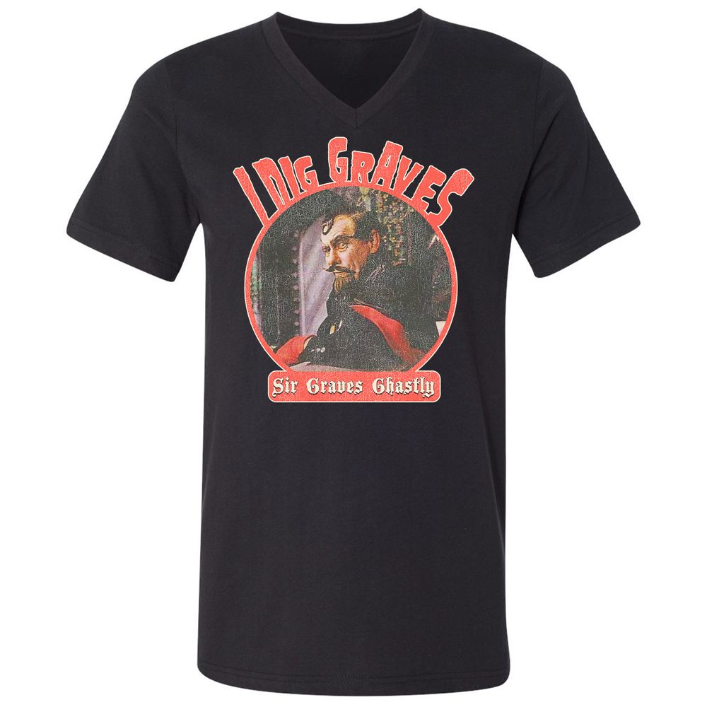 Unisex V-Neck T-Shirt - EBP7BS3U - Black - 1