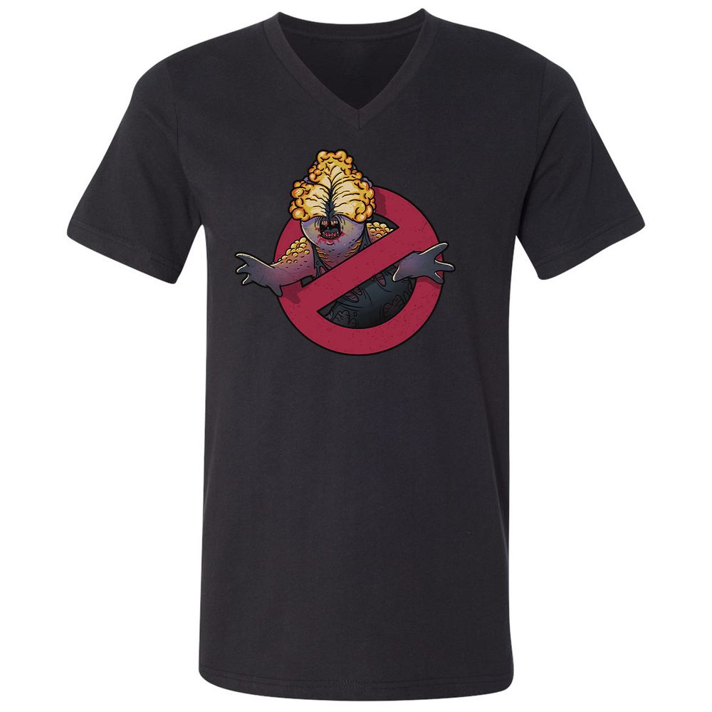 Unisex V-Neck T-Shirt - YRMTJ6NB - Black - 1