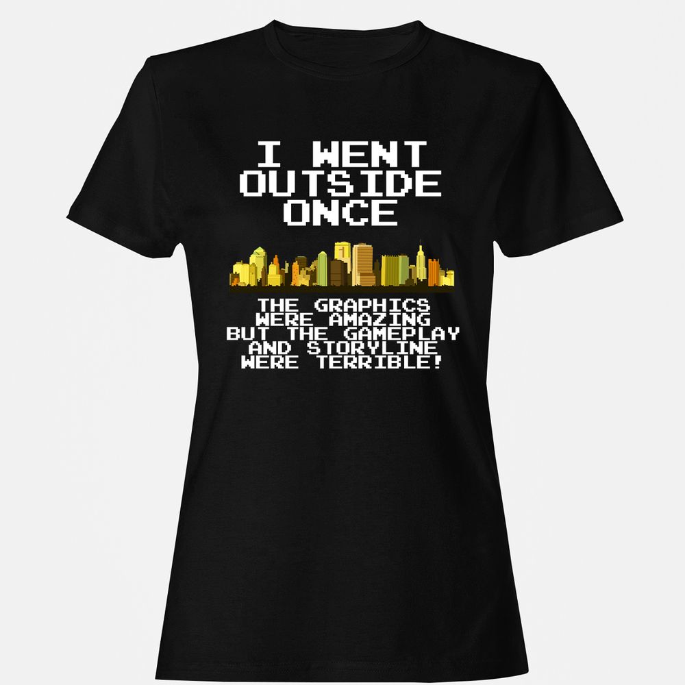 Women's T-Shirt - N497WA4U - Black - 1