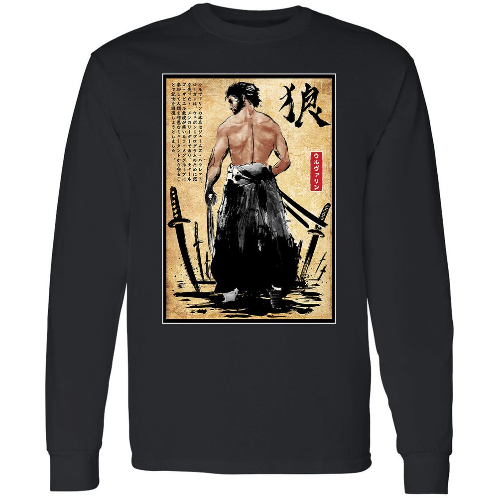 Long Sleeve T-Shirt - WLAHSB6H - Black - 1