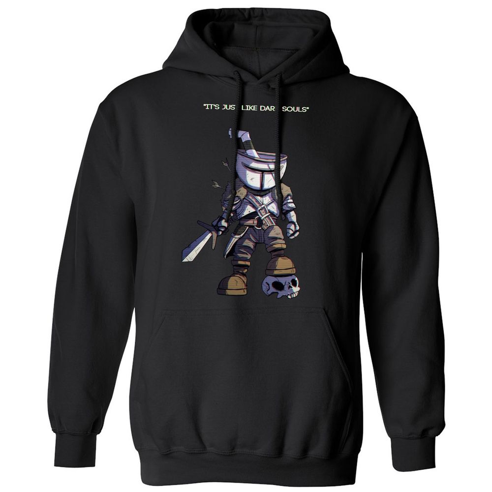 Classic Unisex Hoodie - C4C94ERE - Black - 1