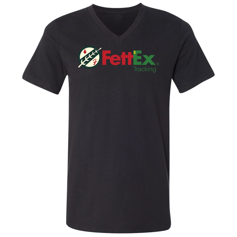 Unisex V-Neck T-Shirt - 7PD6XXEE - Black - 1