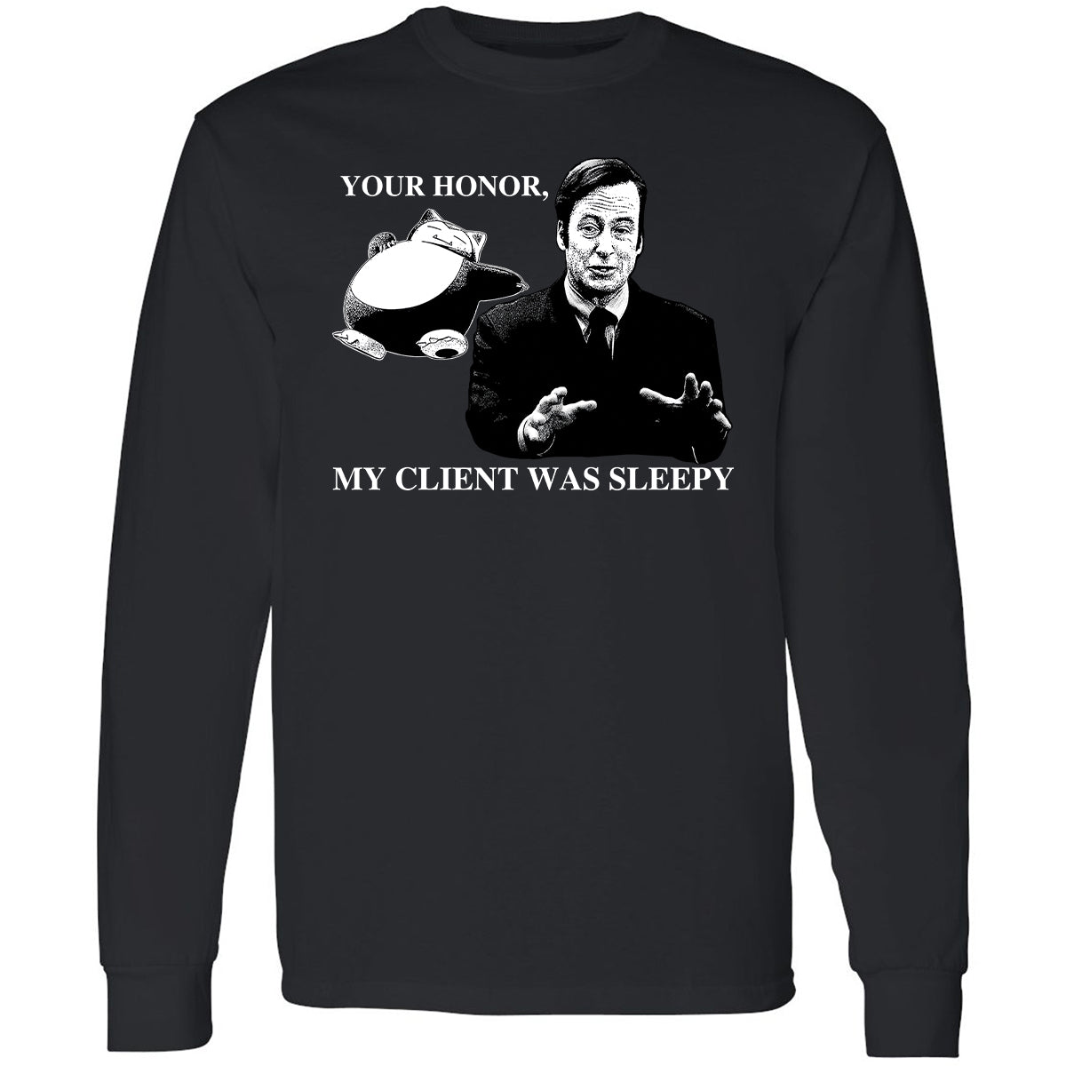 Long Sleeve T-Shirt - Z76VYP2R - Black - 1