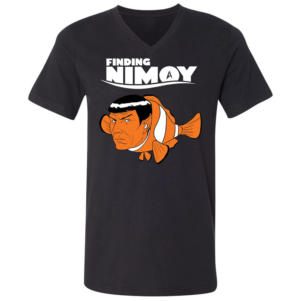 Unisex V-Neck T-Shirt - 3S12RJ3G - Black - 1