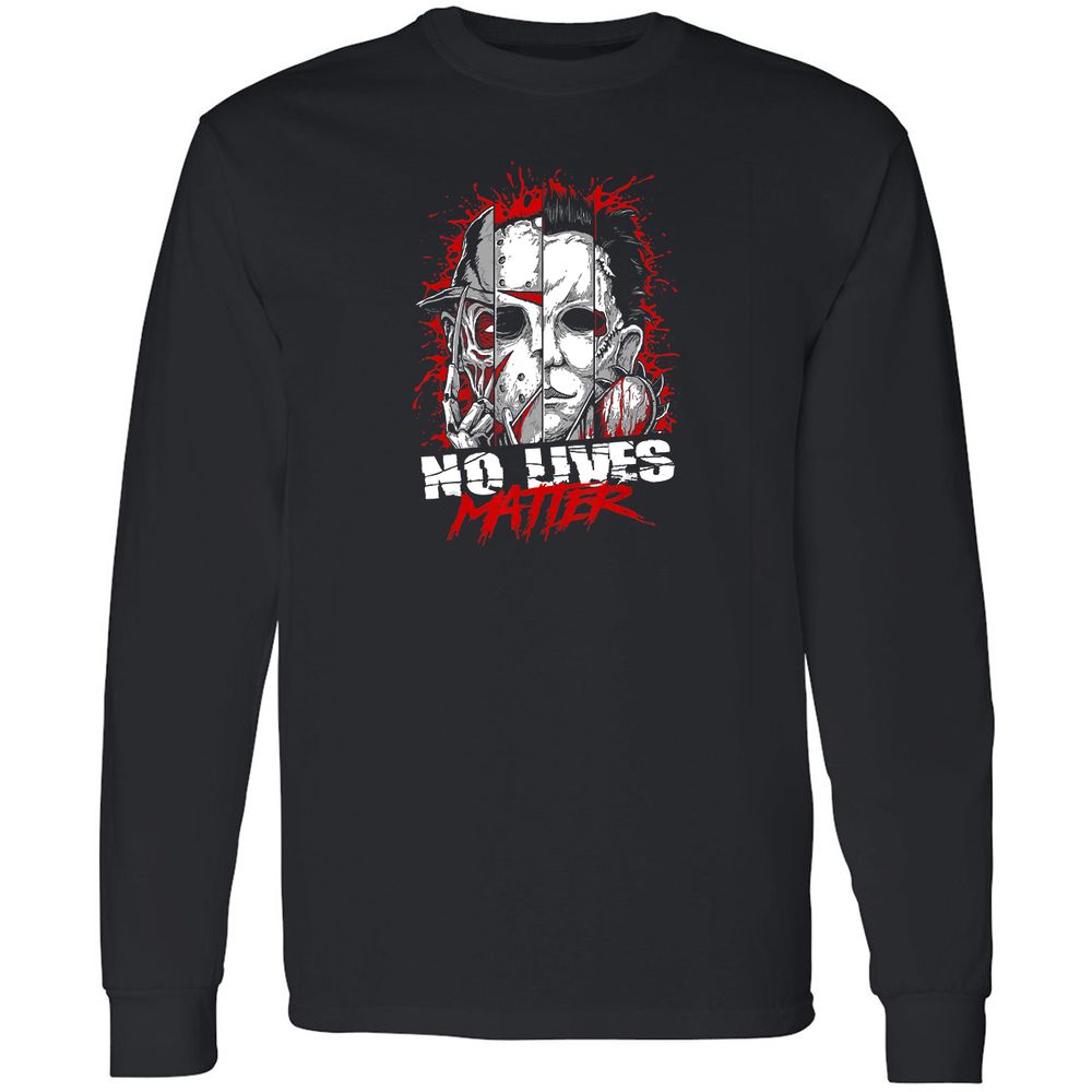 Long Sleeve T-Shirt - KGHJH338 - Black - 1