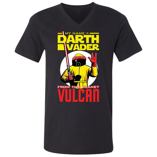 Unisex V-Neck T-Shirt - Q51AMG5G - Black - 1