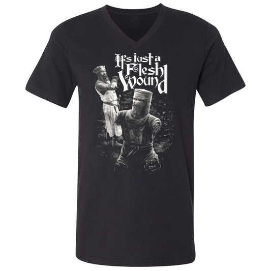 Unisex V-Neck T-Shirt - 3RX4WKVB - Black - 1