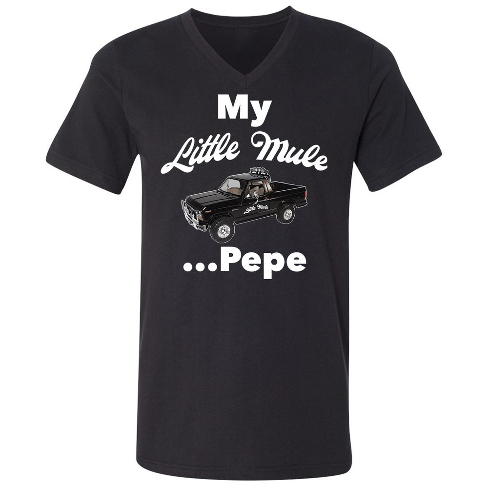Unisex V-Neck T-Shirt - Q659RRPE - Black - 1