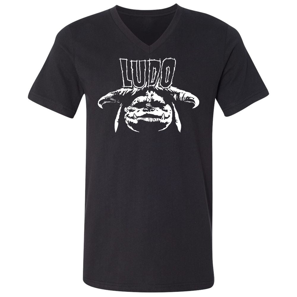 Unisex V-Neck T-Shirt - WY2V2PXT - Black - 1