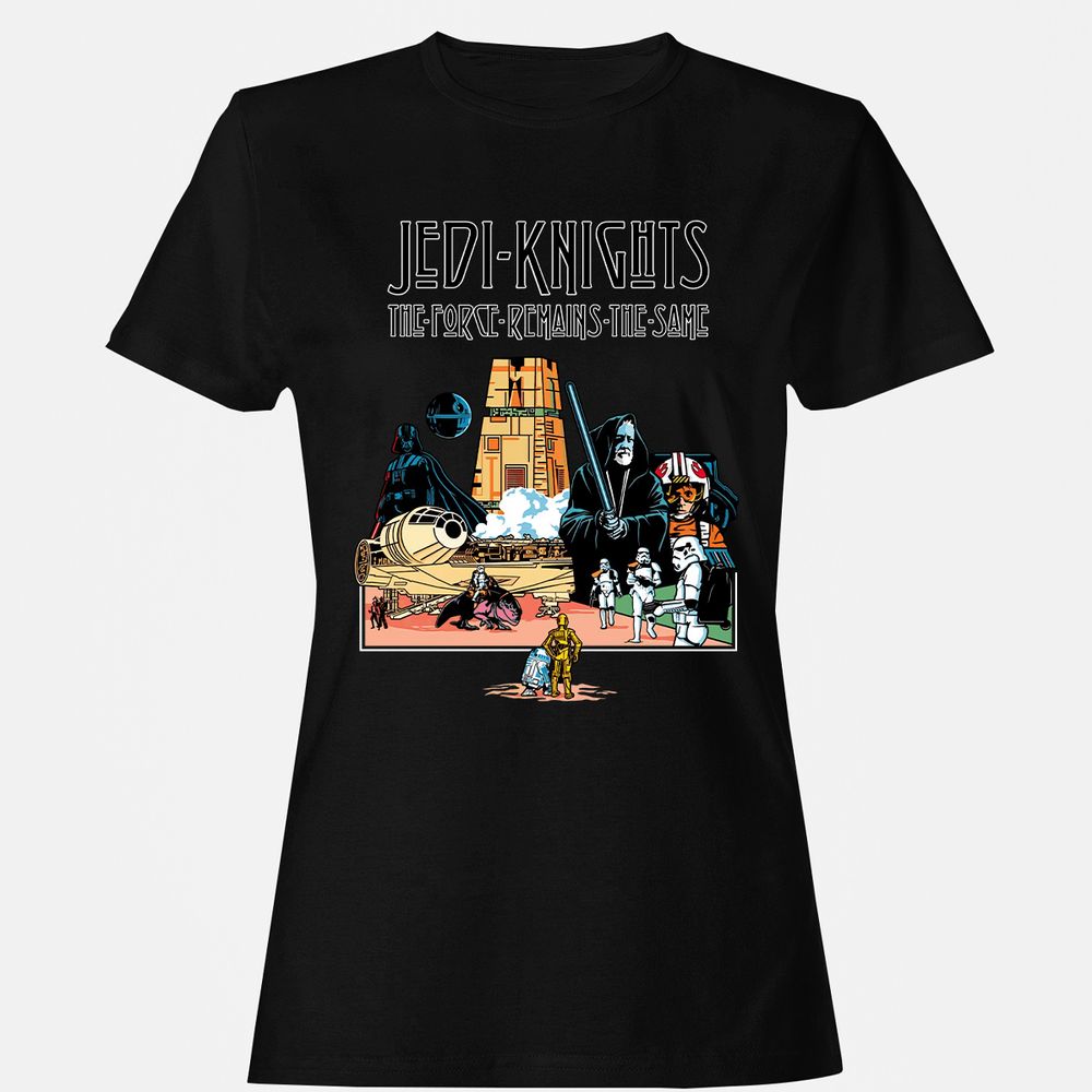 Women's T-Shirt - QFAMKFV3 - Black - 1