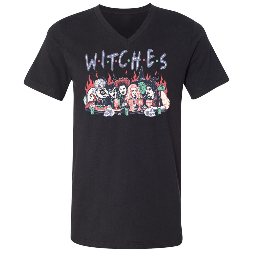 Unisex V-Neck T-Shirt - 72G1JJ7P - Black - 1