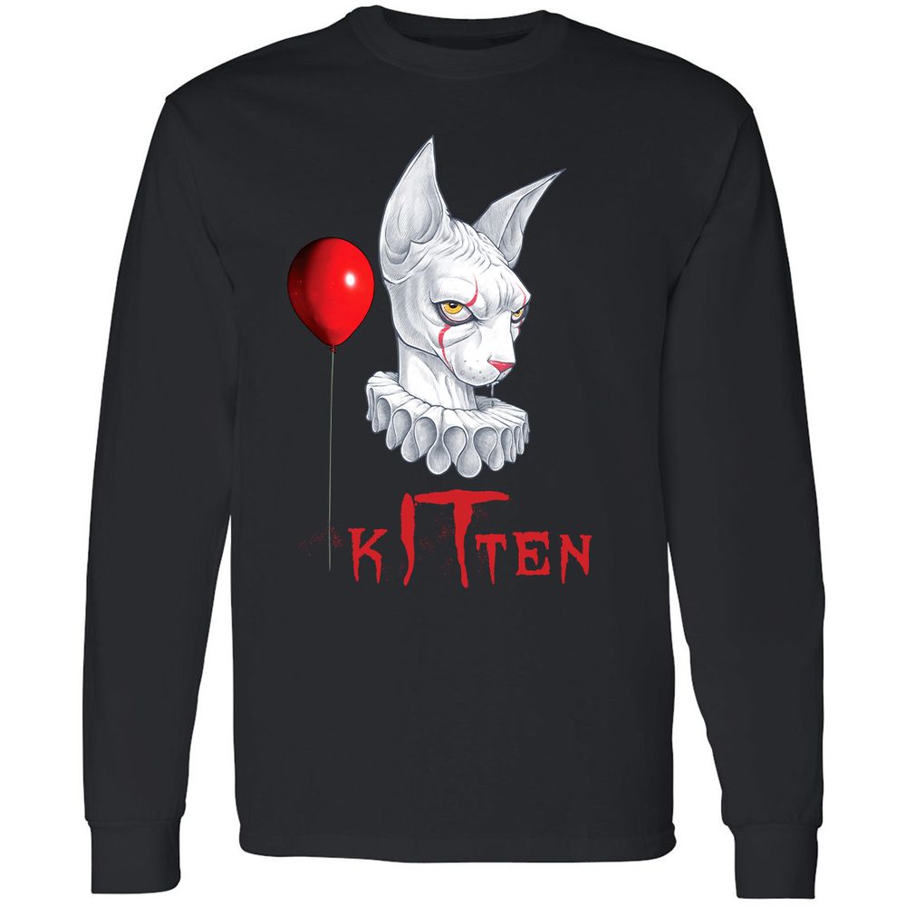 Long Sleeve T-Shirt - FJ2YSV8H - Black - 1