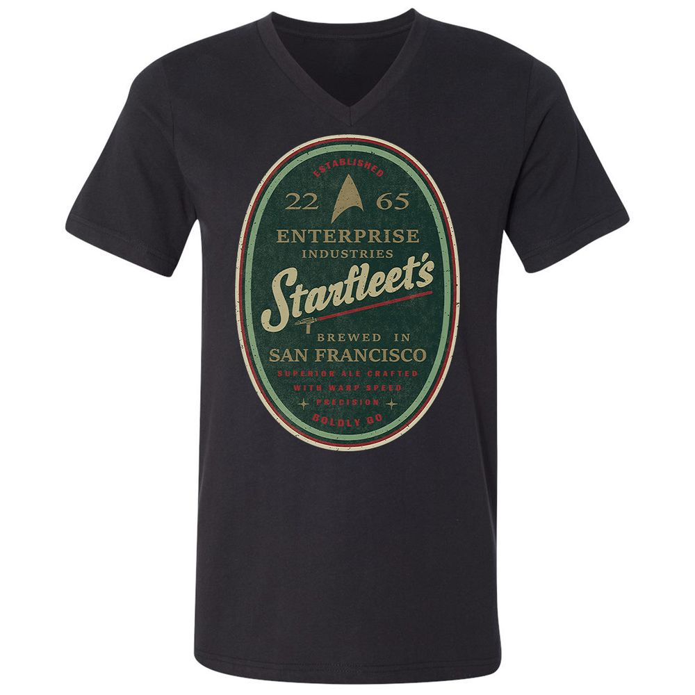 Unisex V-Neck T-Shirt - 6JFL3MHV - Black - 1