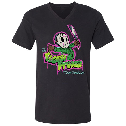 Unisex V-Neck T-Shirt - WJ7AT1HD - Black - 1